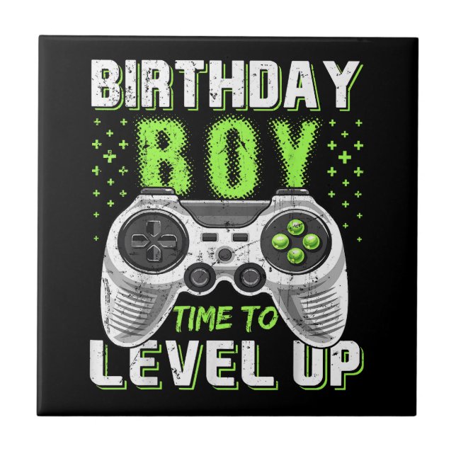 Jogo de Vídeo do Birthday Boy Level Up (Frente)