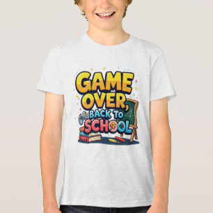 Jogo de volta para a camiseta escolar   Gamer Sch 