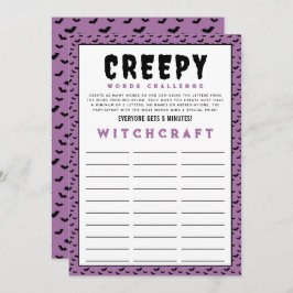 Jogo Desafio das Palavras do Halloween | Jogos no 