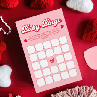 Jogo do Baby Bingo, Chá de fraldas Vermelho e Rosa