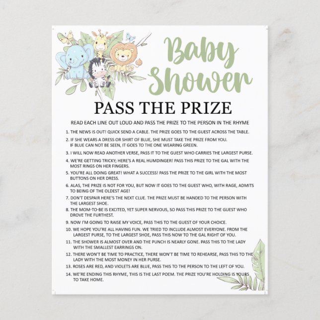 Jogo do BabyShower/Outro Jogo nas costas (Frente)