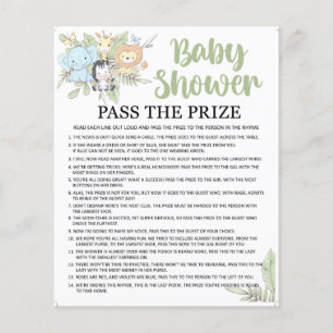 Jogo do BabyShower/Outro Jogo nas costas