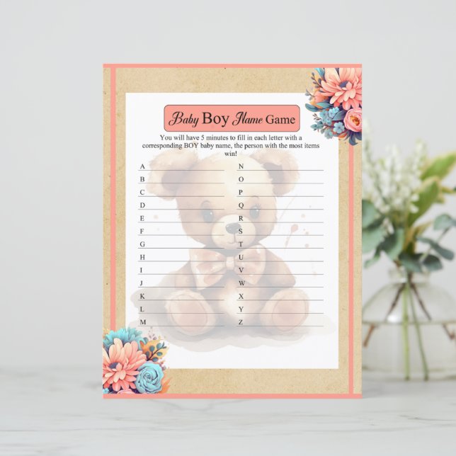 Jogo do Bear Bear Bear Bear Bear Boho (Em pé/Frente)