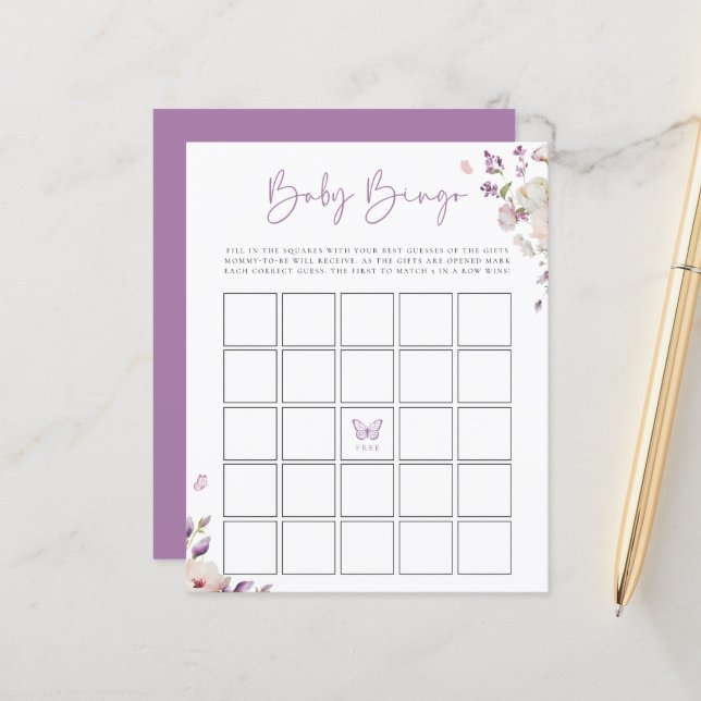 Jogo do Bebê do Jardim da Borboleta (Frente/Verso In Situ)