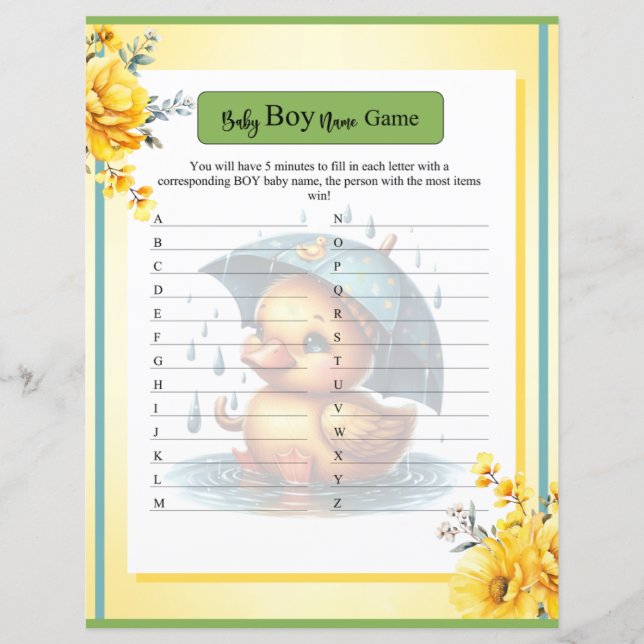 Jogo do Bebê Pato de Borracha Bonito (Frente)