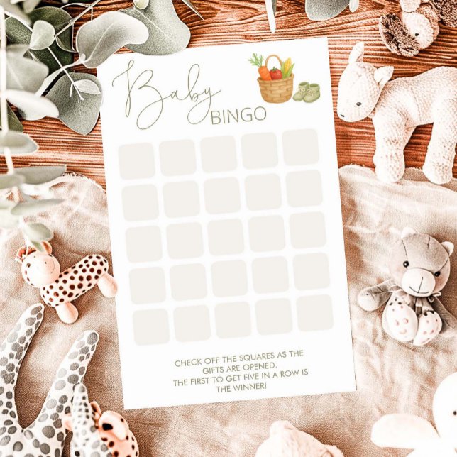 Jogo do Bingo do Chá de fraldas em crescimento loc (Criador carregado)