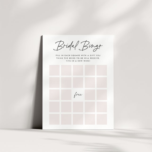 Jogo do Bingo do Chá de panela Blush & Black (Criador carregado)