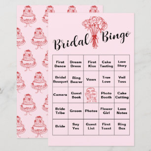 Jogo do Bingo do Chá de panela Rosa - Atividade do