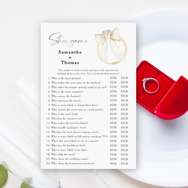 Jogo do Calçado arco e Chá de panela Ring (Criador carregado)