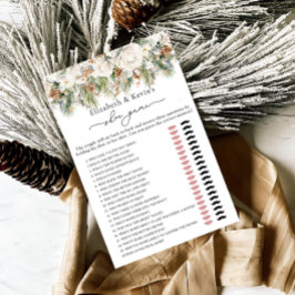 Jogo do Calçado Floral e do Pinho de inverno