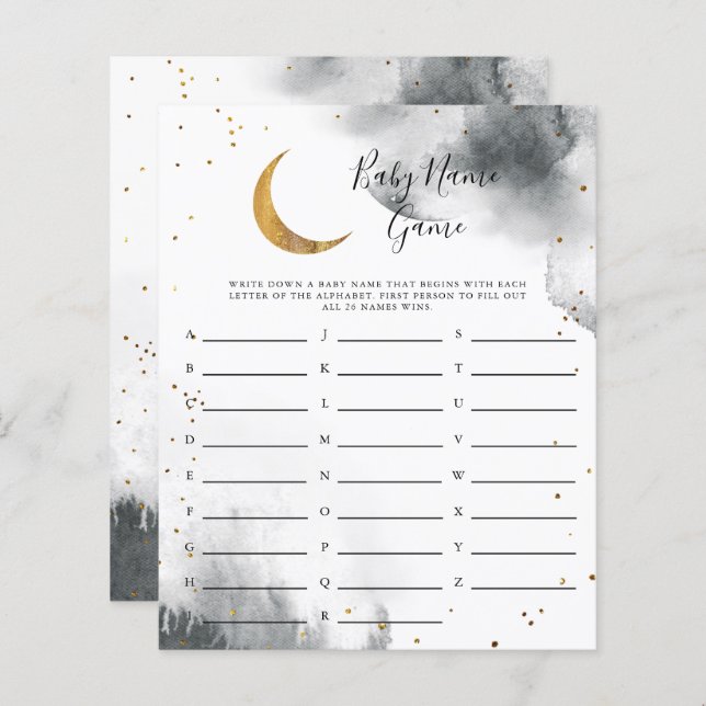 Jogo do Chá da Moon da cinza (Frente/Verso)