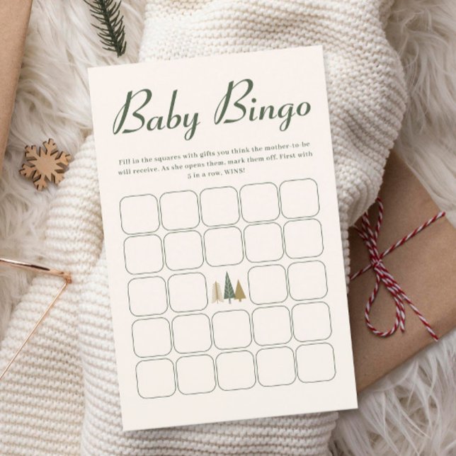 Jogo do Chá de fraldas Baby Bingo Winter (Criador carregado)