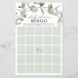 Jogo do Chá de fraldas Bingo