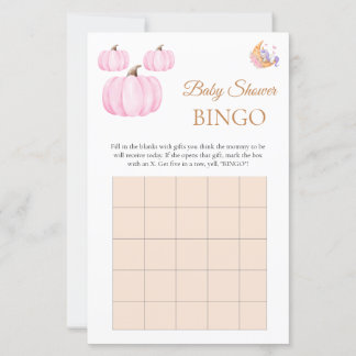 Jogo do Chá de fraldas Bingo de Boo das Halloween