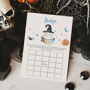 Jogo do Chá de fraldas Bingo Pequeno Fantasma Azul