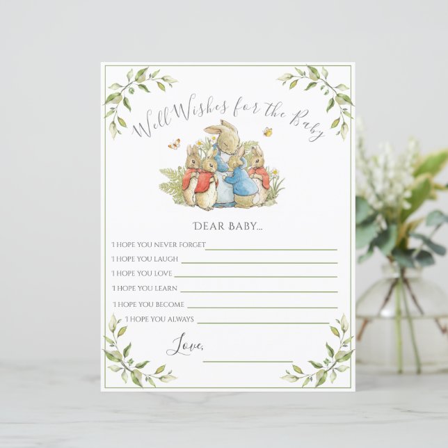 Jogo do Chá de fraldas Bunny Rabbit (Em pé/Frente)