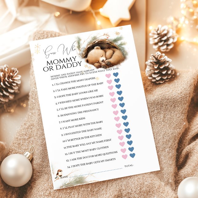 Jogo do Chá de fraldas de inverno do Urso da Madei (Criador carregado)