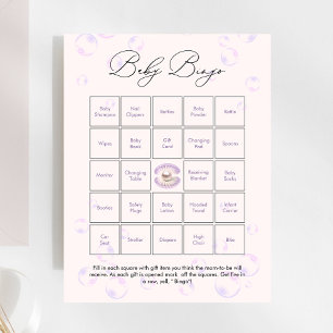 Jogo do Chá de fraldas do Baby Bingo da Pequena Bo