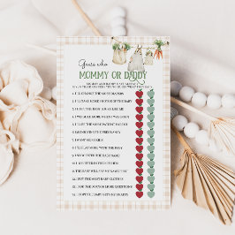 Jogo do Chá de fraldas do Pai da mãe crescido loca