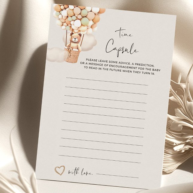 Jogo do Chá de fraldas do Urso - Cápsula do Tempo (Criador carregado)