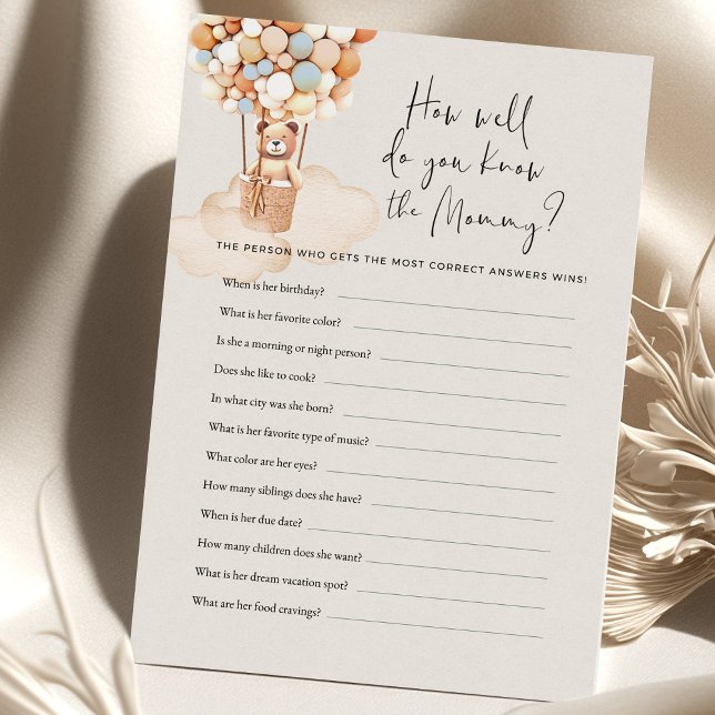 Jogo Do Chá de fraldas Do Urso Como Você Conhece A (Criador carregado)