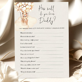 Jogo Do Chá de fraldas Do Urso Como Você Conhece P