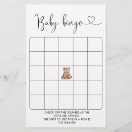 Jogo do Chá de fraldas do Urso da Madeira