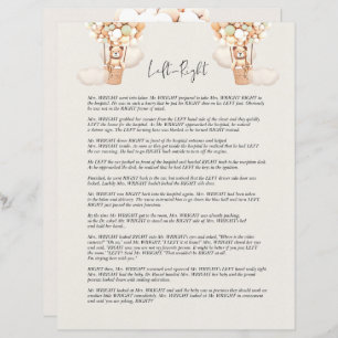 Jogo Do Chá de fraldas Do Urso - Esquerda Ou Direi