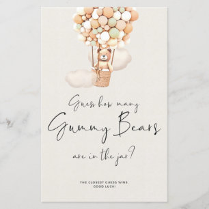 Jogo do Chá de fraldas do Urso - Quantos Ursos no