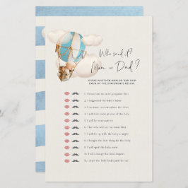 Jogo do Chá de fraldas do Urso - Quem disse? Mãe O