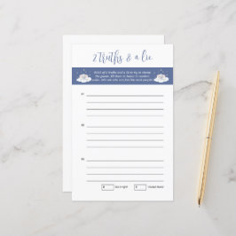 Jogo do Chá de fraldas Elefante Duas Verdades e um