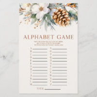Jogo do Chá de fraldas Floral do Alfabeto Pine Tre