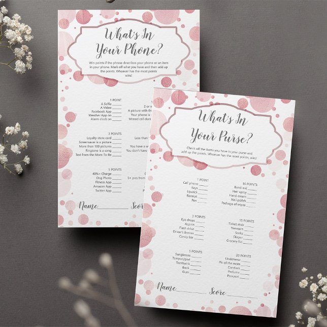 Jogo do chá de fraldas | O que há no seu telefone  (Criador carregado)