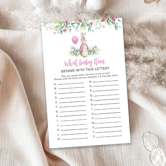 Jogo do Chá de fraldas Peter Rabbit (Criador carregado)