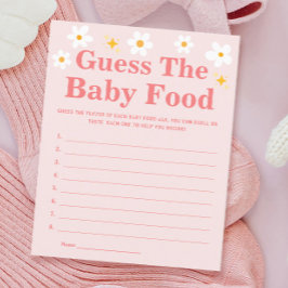 Jogo do Chá de fraldas primavera adivinha Comida