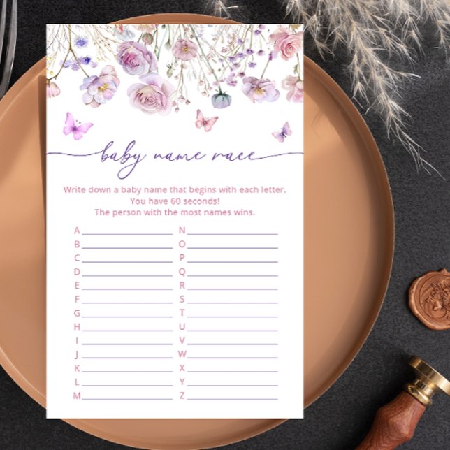 Jogo do Chá de fraldas Race do Nome do Bebê do Jar (Criador carregado)