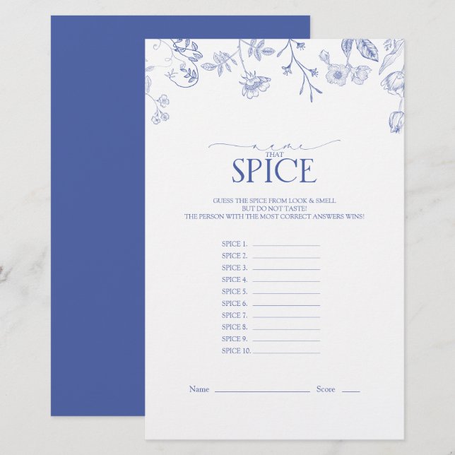 Jogo do Chá de panela Branco e Azul Vitoriano Fran (Frente/Verso)