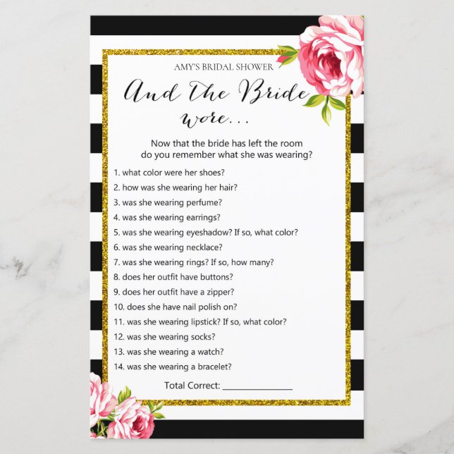 Jogo do chá de panela - e a Noiva Vestiu... (Frente)