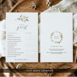 Jogo do chá de panela - Encontre o White Floral Co