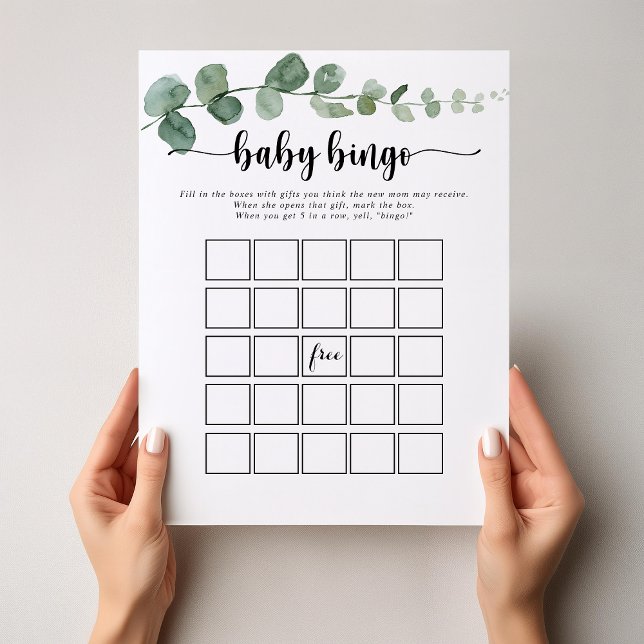 Jogo do Chá Eucalyptus Baby Bingo (Criador carregado)
