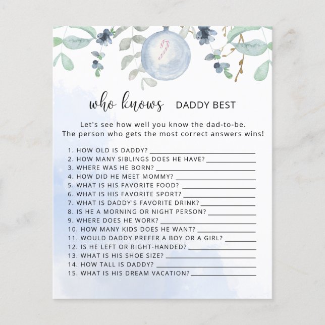 Jogo do inverno quem sabe melhor papai (Frente)