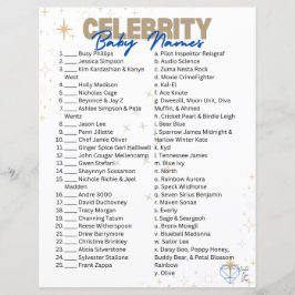 Jogo do nome do bebê da celebridade