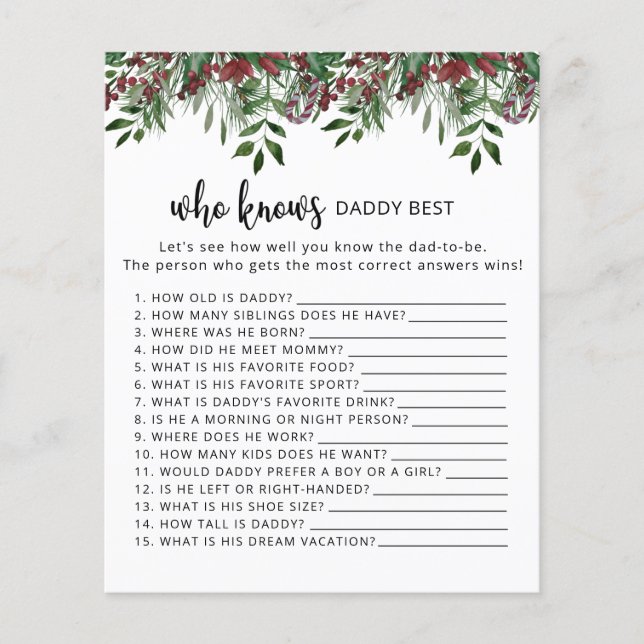 Jogo do papai sabe melhor de sempre (Frente)