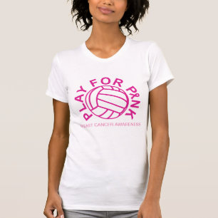 Jogo do voleibol para a camisa da consciência do