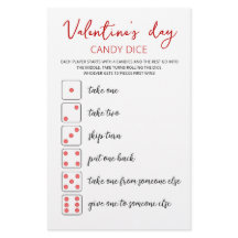 Jogo editável Candy Dice para festa do Dia dos Nam