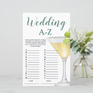 Jogo Elegante De Chá de panela De Casamento A-Z