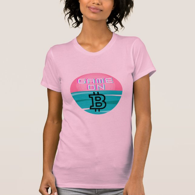 JOGO EM PINK DE presente de camisa criptográfica (Frente)