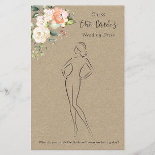 Jogo Estatística Floral Adivinhe o Vestido Chá de 