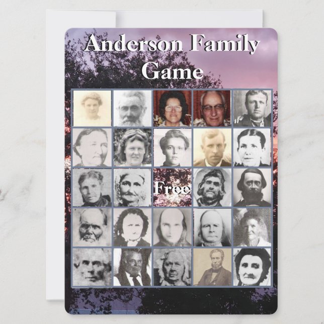 Jogo Fotográfico de Reunião Familiar Sunset e Árvo (Frente)