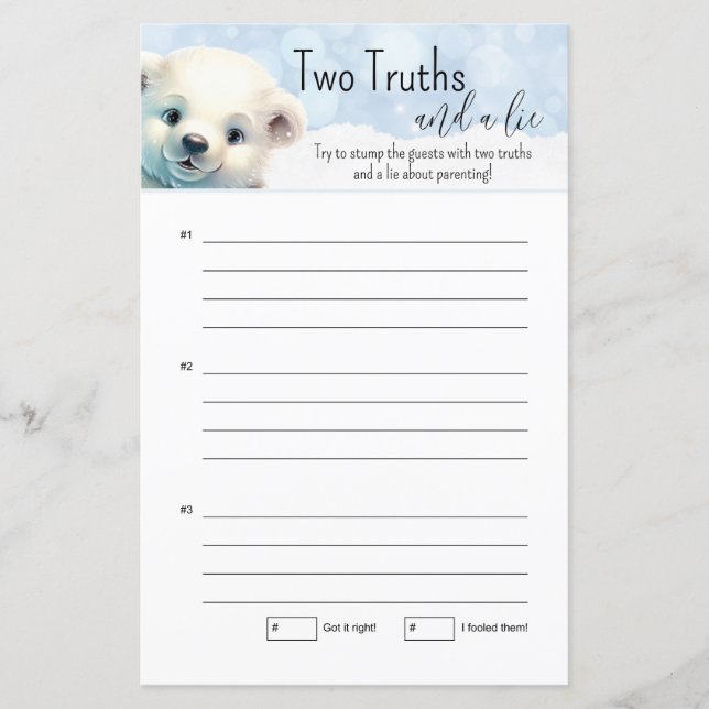 Jogo Frio de inverno Fora do Chá de fraldas Duas V (Frente)